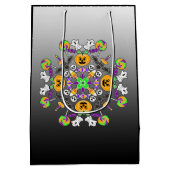 Halloween Mandala Ghosts, pompoenen, vleermuizen e Medium Cadeauzakje (Achterkant)