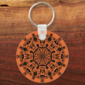Halloween Mandala Sleutelhanger (Voorkant)