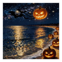 Halloween Maneschijn Strand