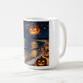 Halloween Maneschijnstrand Koffiemok (Voorkant rechts)