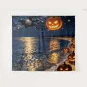 Halloween Maneschijnstrand Wandkleed (Voorkant (horizontaal))