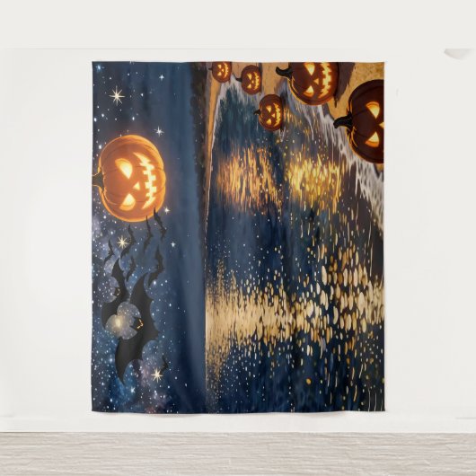 Halloween Maneschijnstrand Wandkleed (Voorkant)