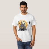 Halloween Mannen T-shirt | Halloween Spooky Vibes (Voorkant volledig)