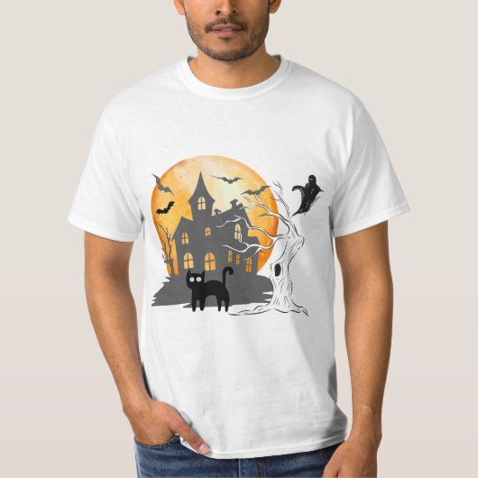 Halloween Mannen T-shirt | Halloween Spooky Vibes (Voorkant)