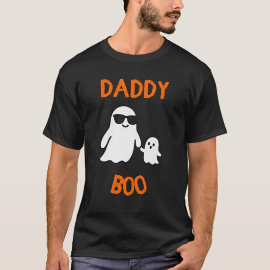 Halloween Mannen T-shirts Matching Daddy Boo – Gra (Voorkant)
