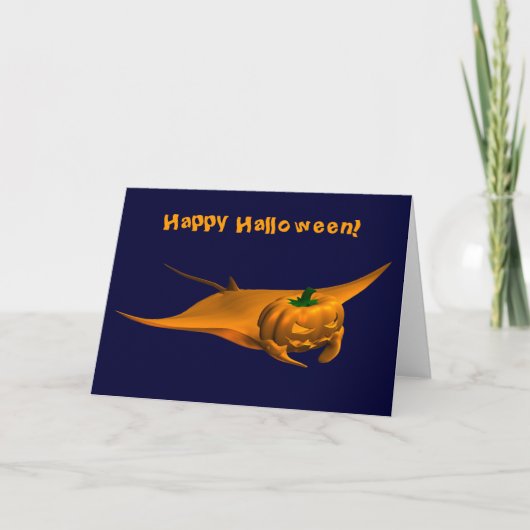 Halloween Manta Ray Kaart (Voorkant)