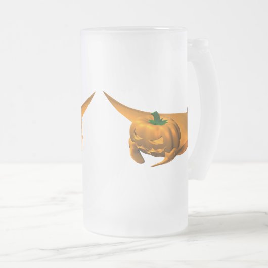 Halloween Manta Ray Matglas Bierpul (Voorkant rechts)
