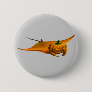 Halloween Manta Ray Ronde Button 5,7 Cm