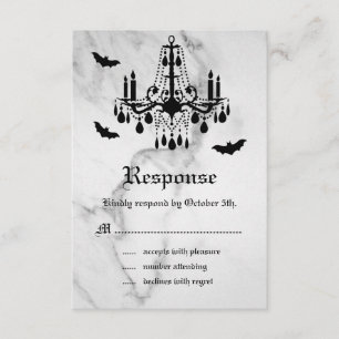 Halloween Marble RSVP Kaartje