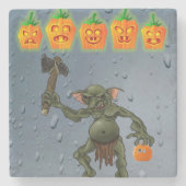 Halloween Marble Stone Onderzetter, Goblin Stenen Onderzetter (Voorkant)