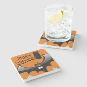 Halloween Marble Stone Onderzetter, Happy Hallowee Stenen Onderzetter (Zijkant)