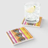 Halloween Marble Stone Onderzetter, Spider Stenen Onderzetter (Zijkant)