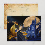 Halloween Marie Antoinette Sociere Diabolque Briefkaart (Voorkant / Achterkant)