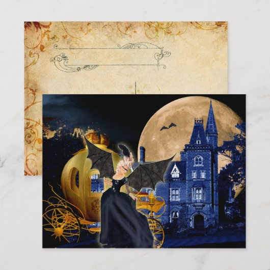 Halloween Marie Antoinette Sociere Diabolque Briefkaart (Voorkant / Achterkant)