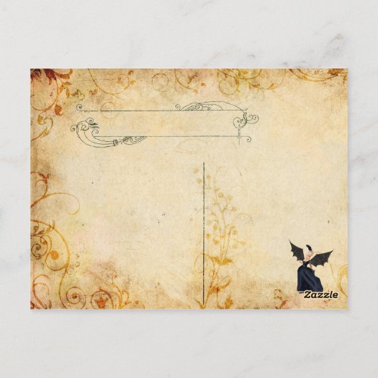 Halloween Marie Antoinette Sociere Diabolque Briefkaart (Achterkant)