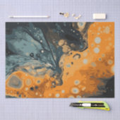 Halloween Marmeren Aquarel Swirl 3 Tissuepapier (Craft)