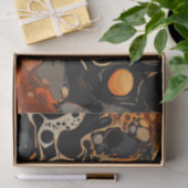 Halloween Marmeren Aquarel Swirl 8 Tissuepapier (Geschenk)