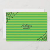 Halloween Martini Dinner Party Invitation Kaart (Achterkant)