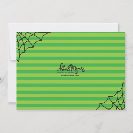 Halloween Martini Dinner Party Invitation Kaart (Achterkant)