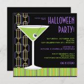 Halloween Martini Eyeball Cocktail Party Kaart (Voorkant / Achterkant)