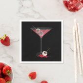 Halloween Martini Met Oogbal Servet (Insitu)