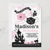 Halloween Mask-a-rade Kaart (Voorkant)