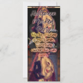 Halloween Masked Party volwassen zwart Kaart (Voorkant)