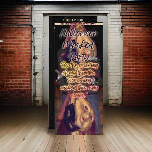 Halloween Masked Party volwassen zwart Kaart