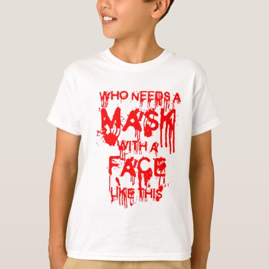 Halloween masker t-shirt (Voorkant)