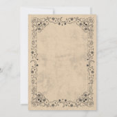 Halloween Maskerade Mask Ball Gothic Kaart (Achterkant)