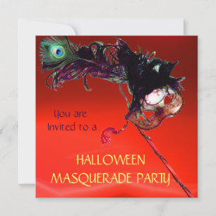 HALLOWEEN MASKERADENPARTY, Rood Kaart