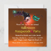 HALLOWEEN MASKERBAL,Geel Oranje Kaart (Achterkant)