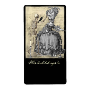 Halloween Masquerade Ball Bookplaat Etiket