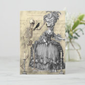 Halloween Masquerade Ball Invitation Kaart (Staand voorkant)