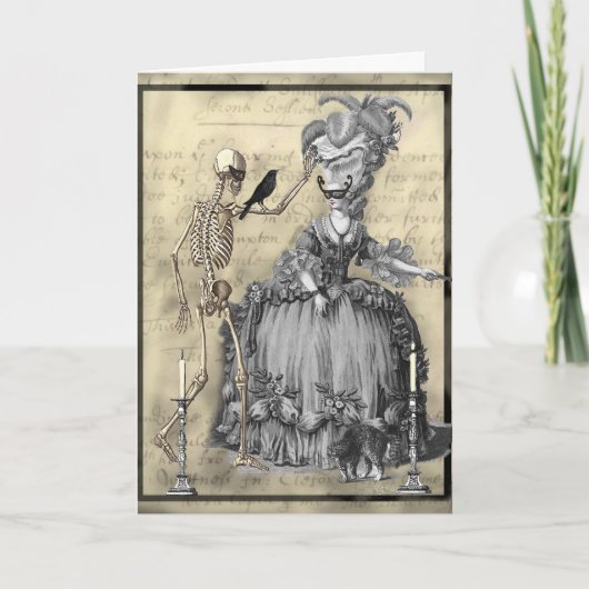 Halloween Masquerade Ball Kaart (Voorkant)