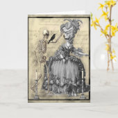 Halloween Masquerade Ball Kaart (Gele Bloem)