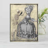 Halloween Masquerade Ball Kaart (Staand voorkant)