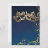 Halloween Masquerade Ball Kaart (Achterkant)