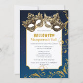 Halloween Masquerade Ball Kaart (Voorkant)