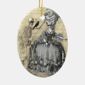 Halloween Masquerade Ball Keramisch Ornament (Achterkant)