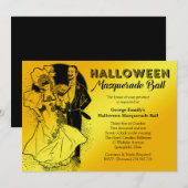 Halloween Masquerade Ball Party Uitnodiging (Voorkant / Achterkant)
