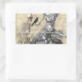Halloween Masquerade Ball Rechthoekige Sticker (Tas)