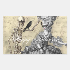 Halloween Masquerade Ball Rechthoekige Sticker