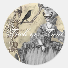 Halloween Masquerade Ball Ronde Sticker