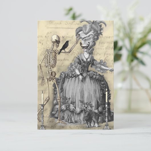 Halloween Masquerade Ball RSVP (Staand voorkant)