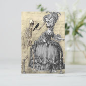 Halloween Masquerade Ball RSVP Kaartje (Staand voorkant)