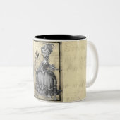 Halloween Masquerade Ball Tweekleurige Koffiemok (Voorkant rechts)