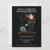 Halloween Masquerade Count Dracula en Grave Kaart (Voorkant)