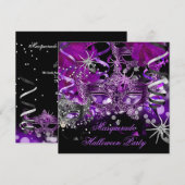 Halloween Masquerade Feest Masker Spin Gotisch Kaart (Voorkant / Achterkant)