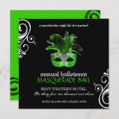 Halloween Masquerade Invitation ~ CUSTOM Kaart (Voorkant / Achterkant)